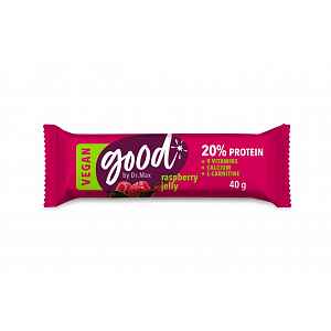 Dr. Max Protein Bar 20% Raspberry Vegan proteinová tyčinka 40 g