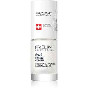 Eveline Cosmetics Nail Therapy Care & Colour kondicionér na nehty 6 v 1 odstín Golden Glow 5 ml