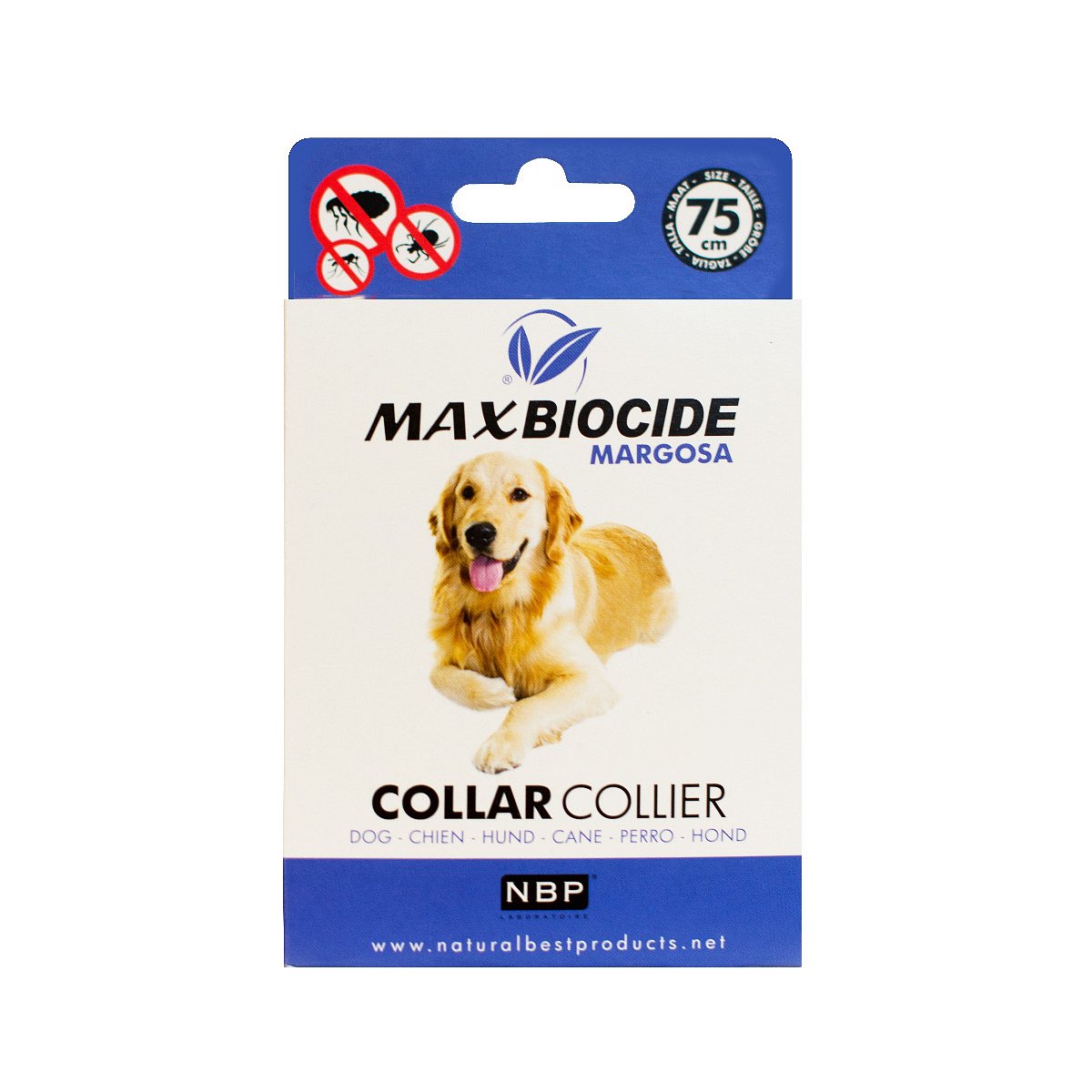 Max Biocide Dog Collar Obojek pro psy 75 cm 1 ks