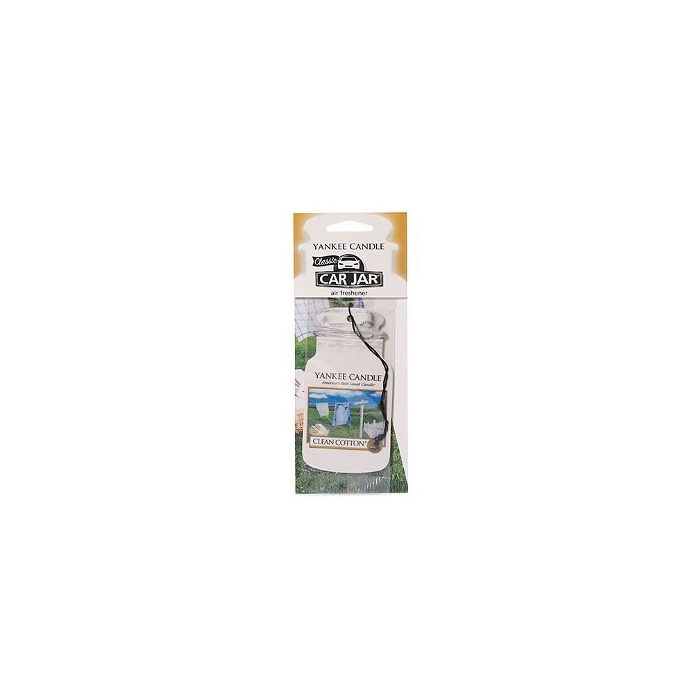 YANKEE CANDLE Papírová visačka do auta Čistá bavlna (Clean Cotton) 1 ks
