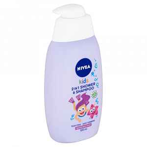 Nivea Kids Sparkle Berry sprchový gel a šampon 2 v 1 pro děti 500 ml