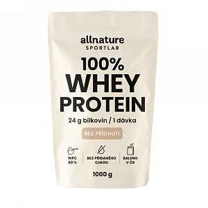 Allnature Sportlab 100% WHEY protein bez příchuti 1000 g