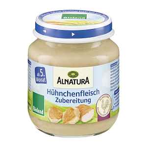 Alnatura BIO Příkrm s kuřecím masem 125 g