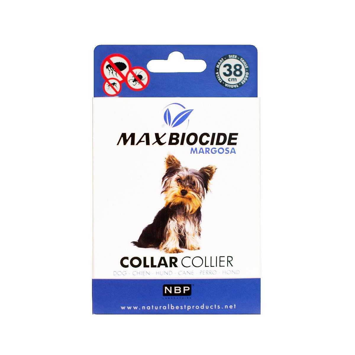 Max Biocide Dog Collar Obojek pro psy 38 cm 1 ks