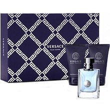 VERSACE Versace Pour Homme Dárková sada pánská toaletní voda 50 ml, balzám po holení Pour Homme 50 ml a tělový a vlasový šampón Pour Homme 50 ml