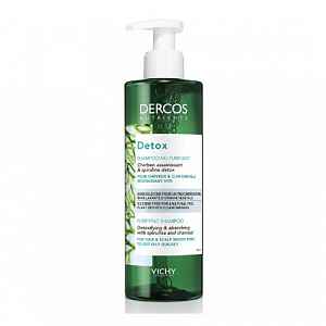 Vichy Dercos Detox čisticí detoxikační šampon pro rychle se mastící vlasy  250 ml