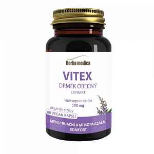 Herba medica Vitex Drmek obecný extrakt 500mg, 60 vegan kapslí