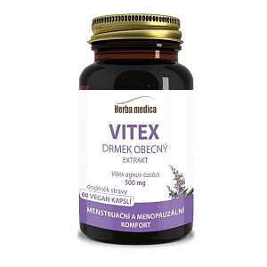 Herba medica Vitex Drmek obecný extrakt 500mg, 60 vegan kapslí