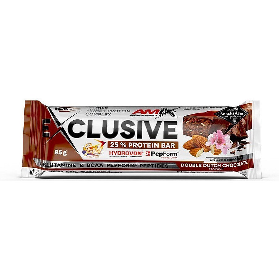 AMIX Exclusive Protein Bar, Double Dutch Chocolate, 85g