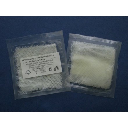 Krytí sterilní-mastný tyl 7.5x7.5cm/2ks Steriwund