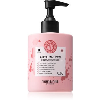 Maria Nila Colour Refresh Autumn Red jemná vyživující maska bez permanentních barevných pigmentů výdrž 4 – 10 umytí 6.60 300 ml