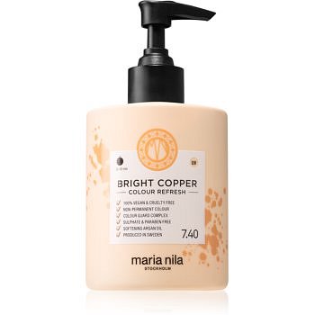 Maria Nila Colour Refresh Bright Copper jemná vyživující maska bez permanentních barevných pigmentů výdrž 4 – 10 umytí 7.40 300 ml