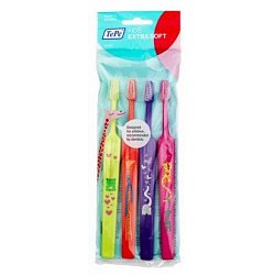Tepe Zubní kartáček KIDS Extra-soft sáček 3+1 ks