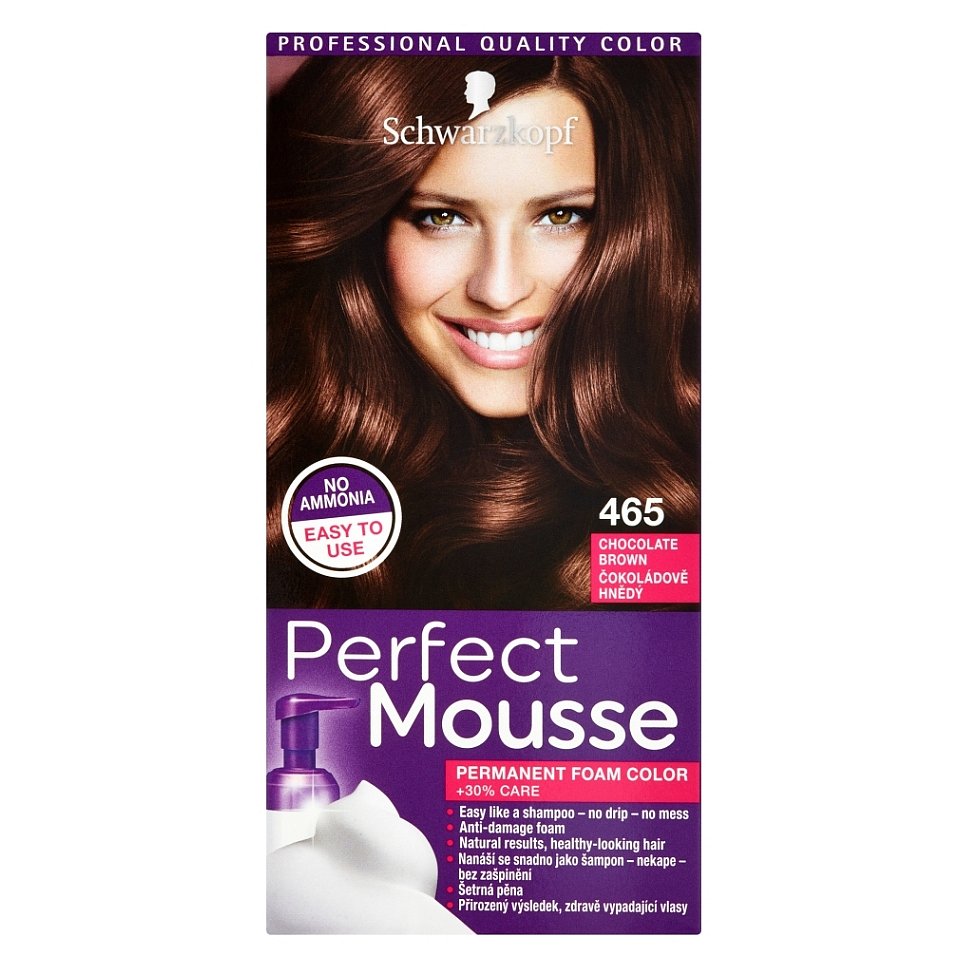 SCHWARZKOPF Perfect Mousse 465 čokoládově hnědý