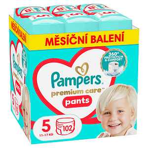 Pampers Premium Care Pants vel. 5 11-17 kg dětské plenkové kalhotky 102 ks