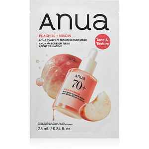 Anua Peach 70 Niacin Serum Mask plátýnková maska s rozjasňujícím účinkem 25 ml