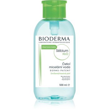 Bioderma Sébium H2O micelární voda pro smíšenou a mastnou pleť s dávkovačem  500 ml