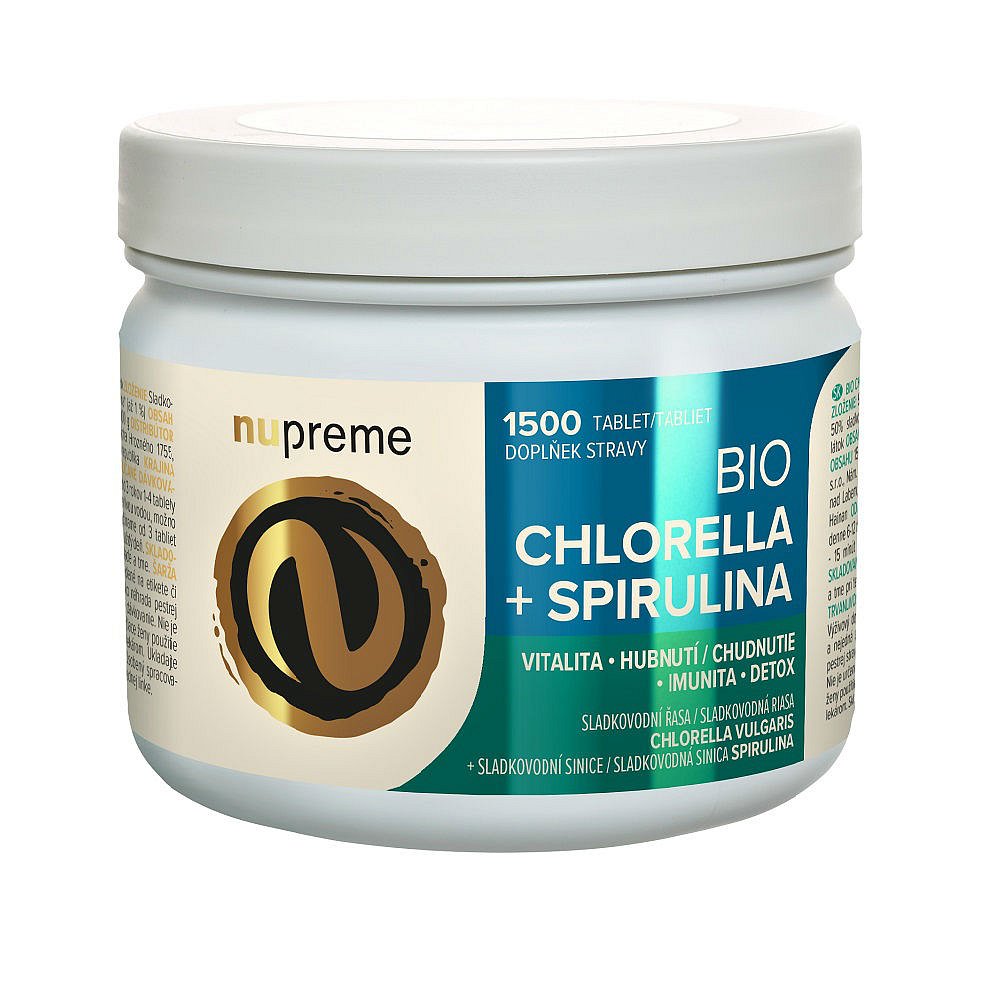 NUPREME Chlorella + Spirulina BIO Jumbo 1500 tablet