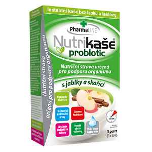Nutrikaše Probiotic S Jablky A Skořicí 3x60g