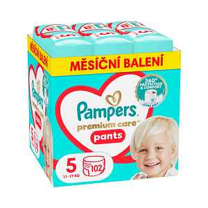 Pampers Premium Care Pants vel. 5 11-17 kg dětské plenkové kalhotky 102 ks