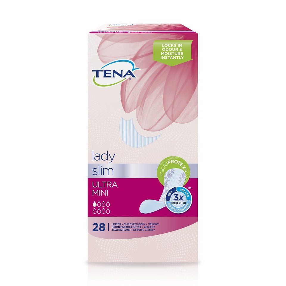 TENA Lady Ultra Mini - Inkontinenční vložky (28 ks) - II. jakost