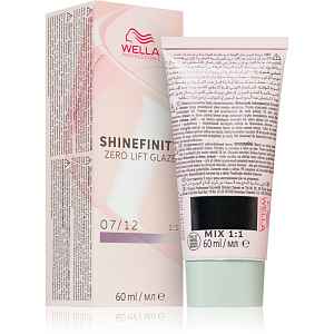 Wella Professionals Shinefinity Zero Lift Glaze demipermanentní barva na vlasy odstín 07/12 - Cool Mushroom 60 ml