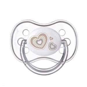 Šidítko 0-6m silikonové symetrické NEWBORN BABY béžové