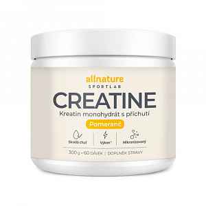 Allnature Sportlab Creatine monohydrát pomeranč 300 g