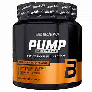 BioTech USA Pump Caffeine Free 330g - citrónový čaj