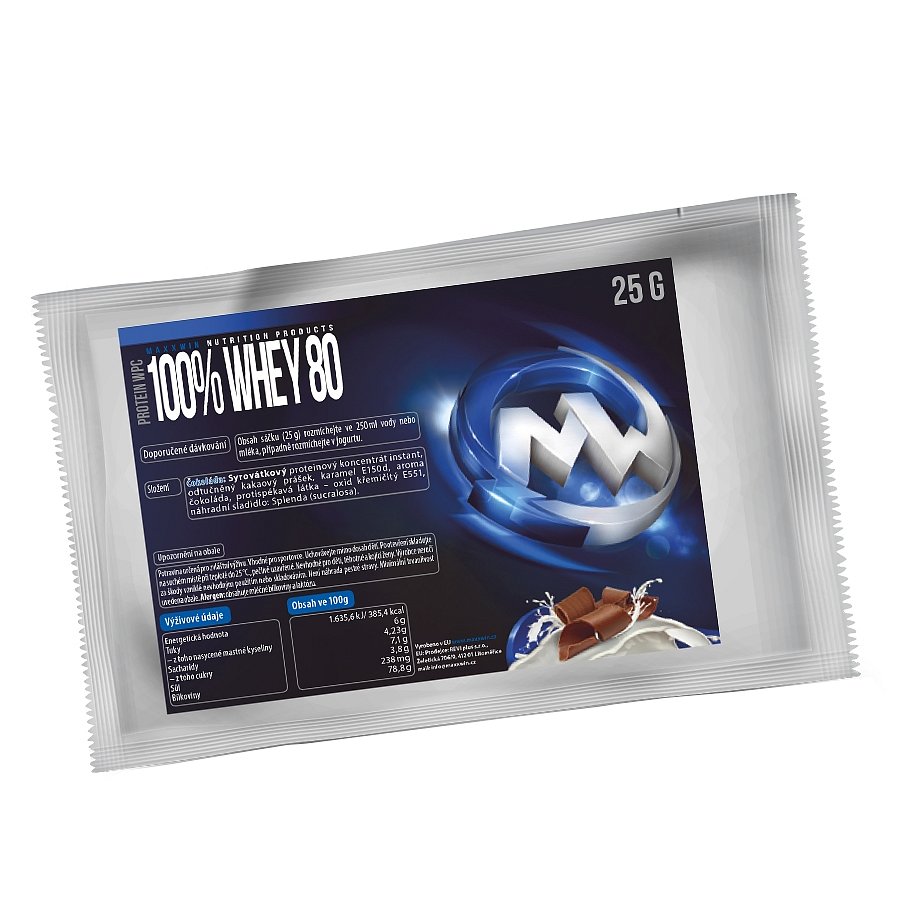 MAXXWIN 100% WHEY 80 čokoláda 25g