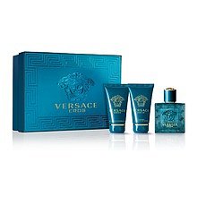 VERSACE Eros Dárková sada pánská toaletní voda 50 ml, sprchový gel Eros 50 ml a After Shave Balsam ( balzám po holení ) Eros 50 ml