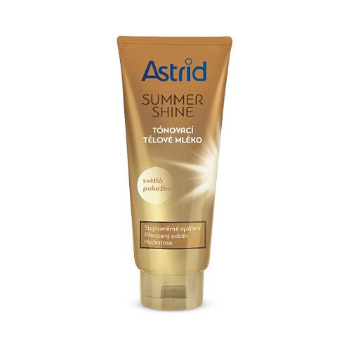 Astrid Tónovací tělové mléko pro světlou pokožku Summer Shine  200 ml