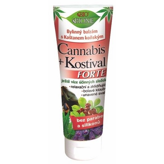 CANNABIS byl. balz. FORTE Kašt.koň.+Kostival 200ml