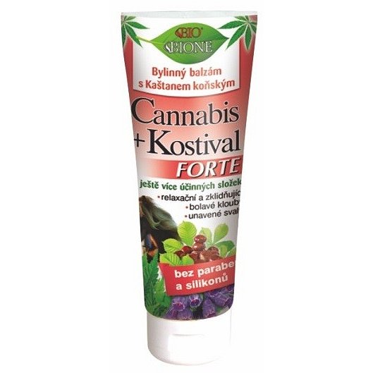 CANNABIS byl. balz. FORTE Kašt.koň.+Kostival 200ml