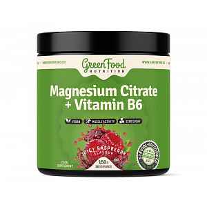 GreenFood Nutrition Magnesium Citrate + Vitamin B6 juicy raspberry 150 g