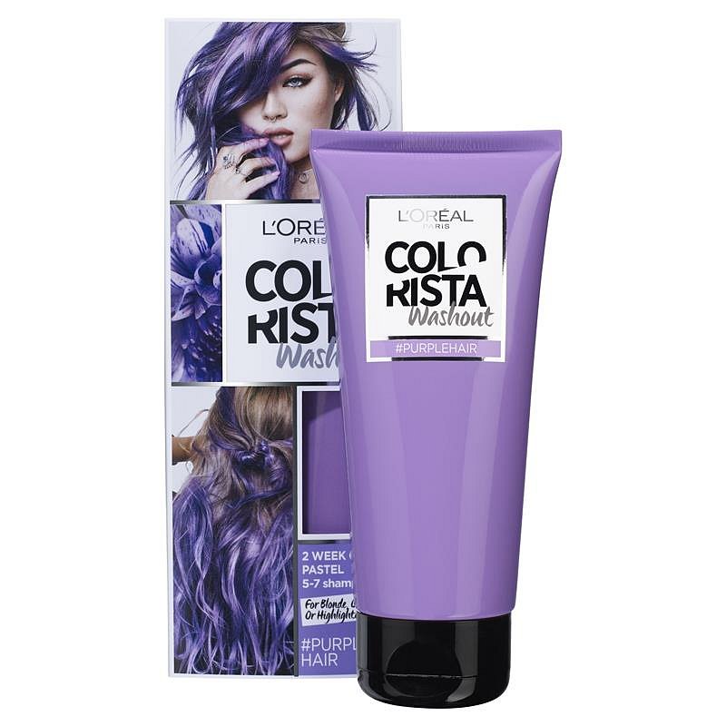 L'Oréal Paris Colorista Washout přeliv na vlasy Purple 80 ml