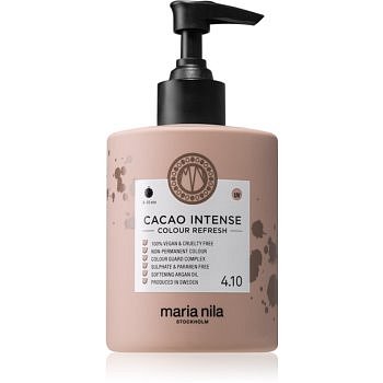 Maria Nila Colour Refresh Cacao Intense jemná vyživující maska bez permanentních barevných pigmentů výdrž 4 – 10 umytí 4.10 300 ml