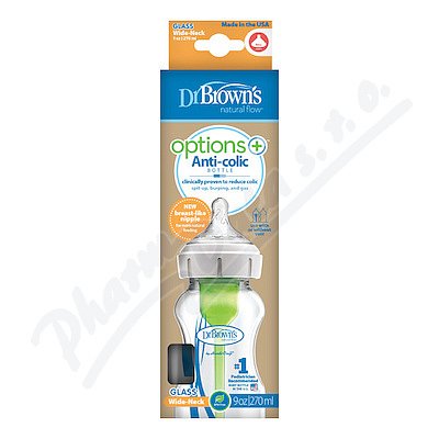 DR.BROWNS Kojen.láhev Anti-colic sklo široká 270ml