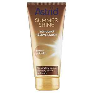 Astrid Tónovací tělové mléko pro tmavou pokožku Summer Shine  200 ml