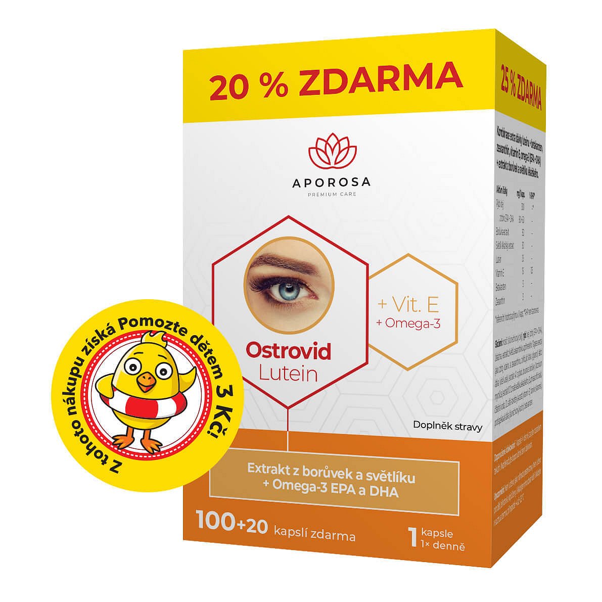 APOROSA premium Ostrovid Lutein 120 kapslí