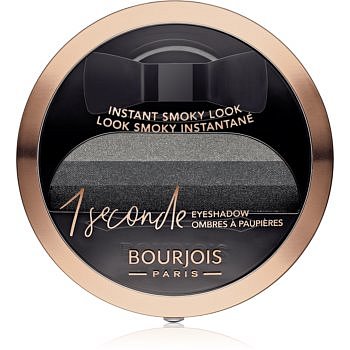 Bourjois 1 Seconde oční stíny pro okamžité kouřové líčení odstín 01 Black on Track 3 g