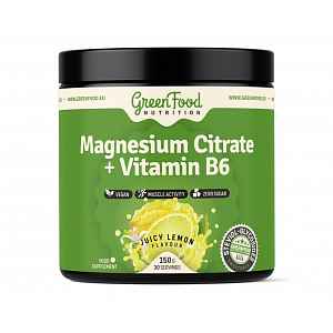 GreenFood Nutrition Magnesium Citrate + Vitamin B6 juicy lemon 150 g