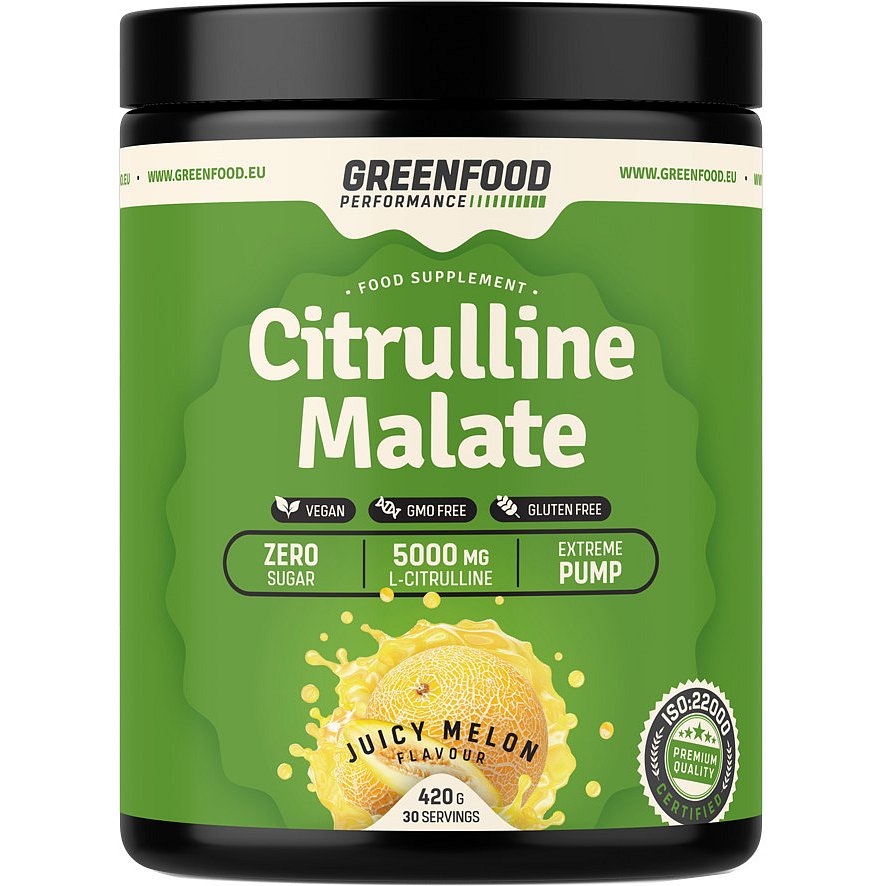 GreenFood Performance Citrulline Malate Meloun 420g
