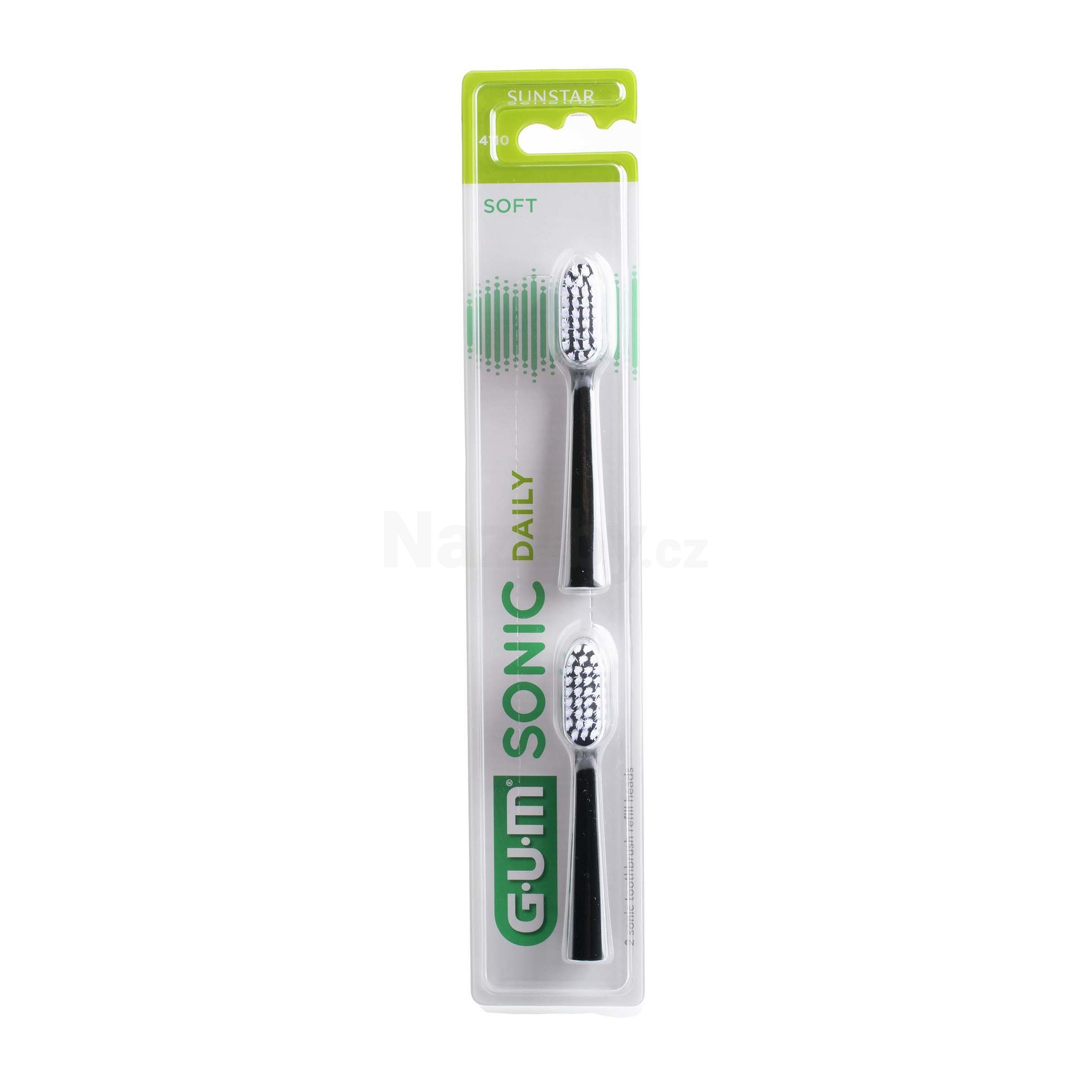 GUM Sonic Daily Black náhradní hlavice 2 ks - 100 dní na vrácení zboží