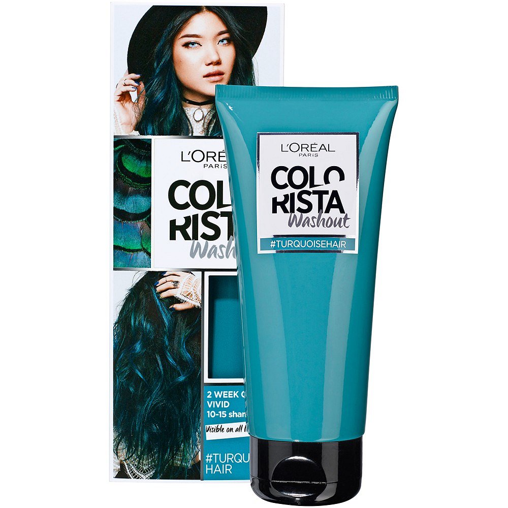 L'Oréal Paris Colorista Washout přeliv na vlasy Turquise 80 ml