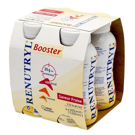 Renutryl Booster Jahodová příchuť por.sol.4x300ml