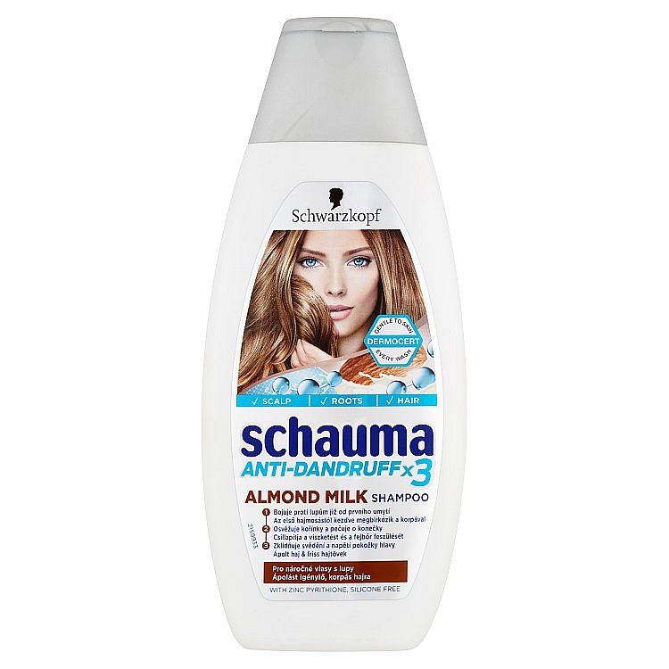 Schauma Anti-Dandruff X3 šampon Almond Milk 400 ml
