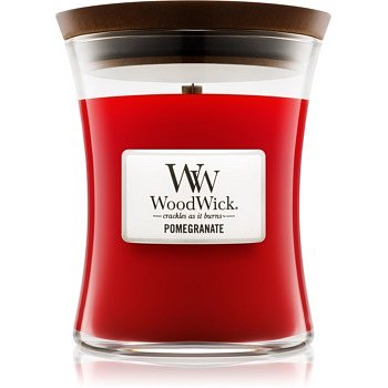 Woodwick Pomegranate vonná svíčka 275 g s dřevěným knotem