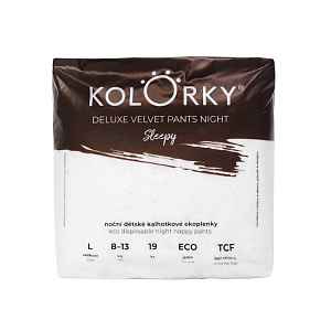 KOLORKY DELUXE VELVET Pants Night eko plenky L 8-13kg 19ks