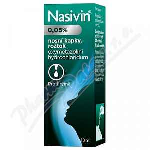 Nasivin 0.05% nosní kapky 10ml